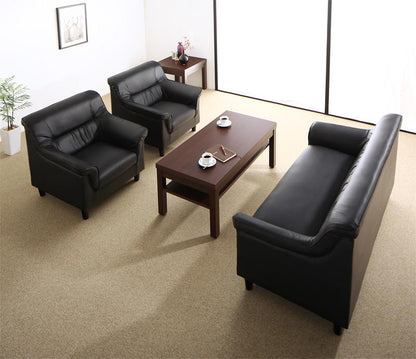 ソファ 条件や目的に応じて選べる 重厚デザイン応接ソファセット Office Road 4点セット