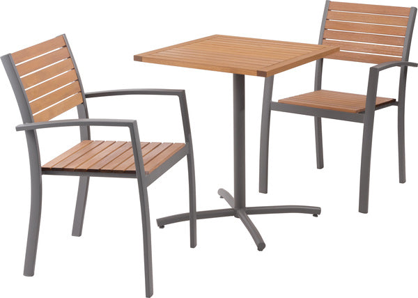 オリー カフェテーブル 幅61.5×奥行61.5×高さ74cm リビングテーブル ブラック グレー
