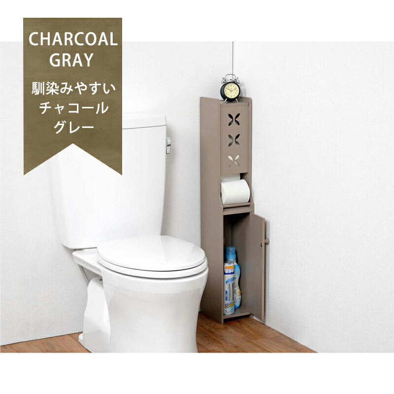ラック トイレラック-MTR-扉タイプ 15.5×20.5×93cm リビング収納 完成品 組立不要