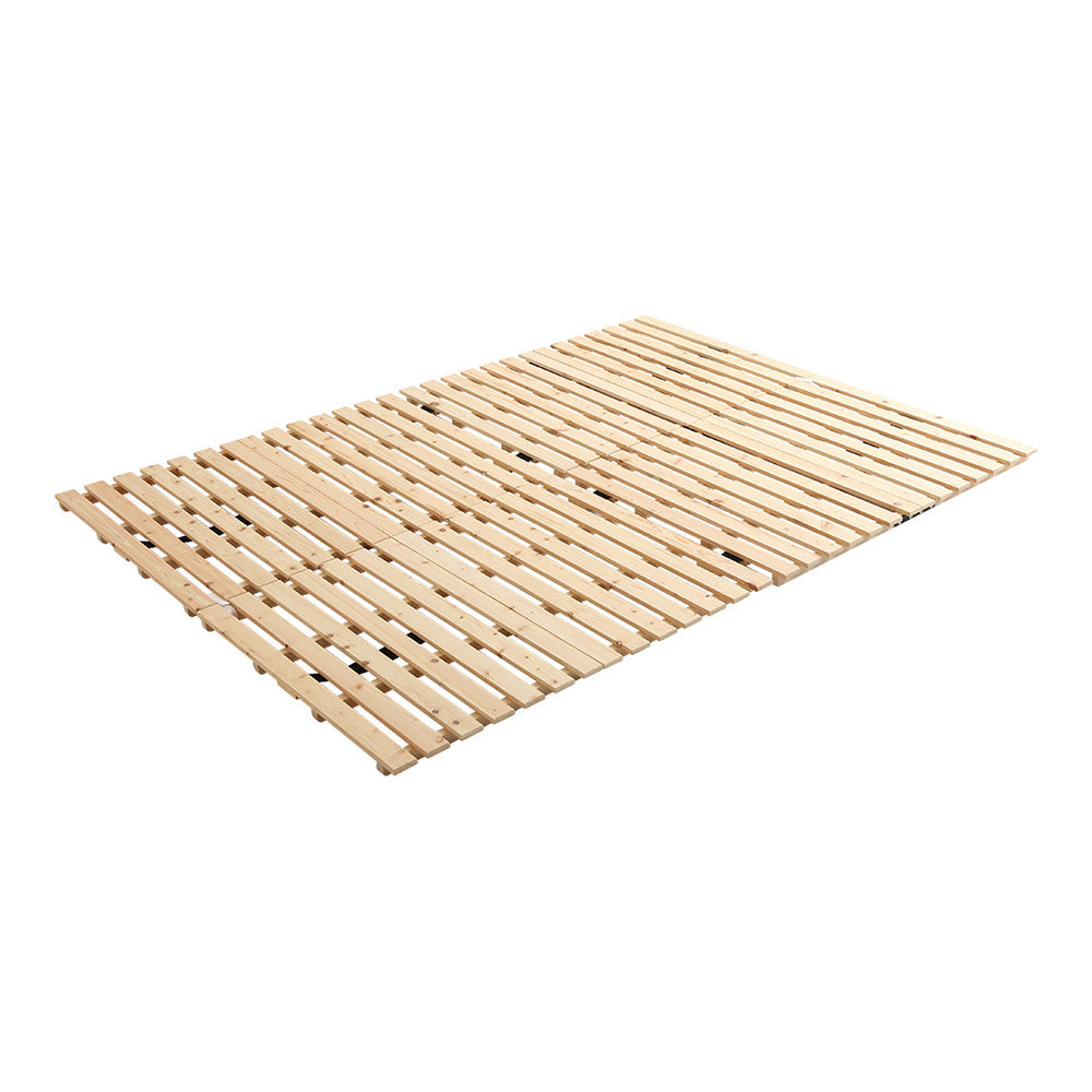 マット すのこベッド二つ折り式 檜仕様(ダブル) 140x196x3.8cm 家具 インテリア 湿気