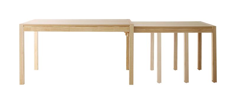 ダイニングセット 北欧モダンデザインスライド伸縮テーブルダイニング Troyes トロア 5点セット