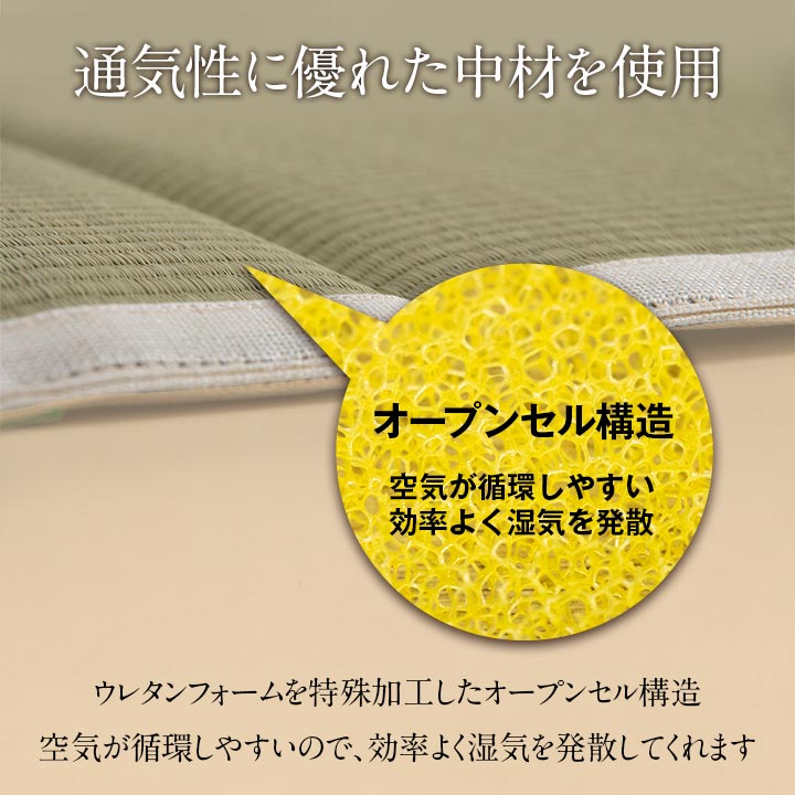 クッション 洗えるい草シート 40×40cm 40X40 日用品 洗える 通気性 クッション・座布団