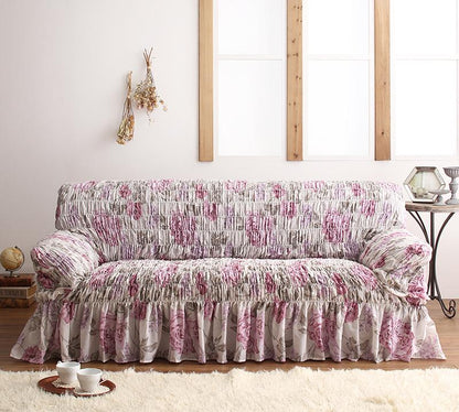 ソファー イタリア製 花柄シャーリングソファカバー Rosessa ロゼッサ 1P 伸縮