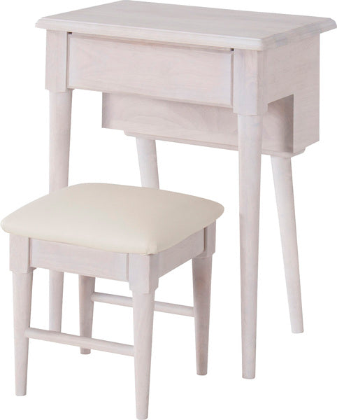ミラー ドレッサースツールセット 幅58×奥行44×高さ71cm 完成品 組立不要 スツール ミラ