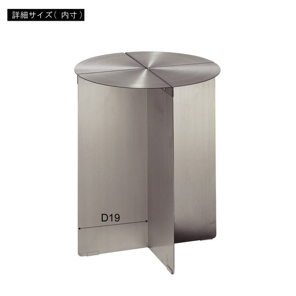 サイドテーブル 幅38×奥行38×高さ45cm テーブル DM-104SV ステンレス