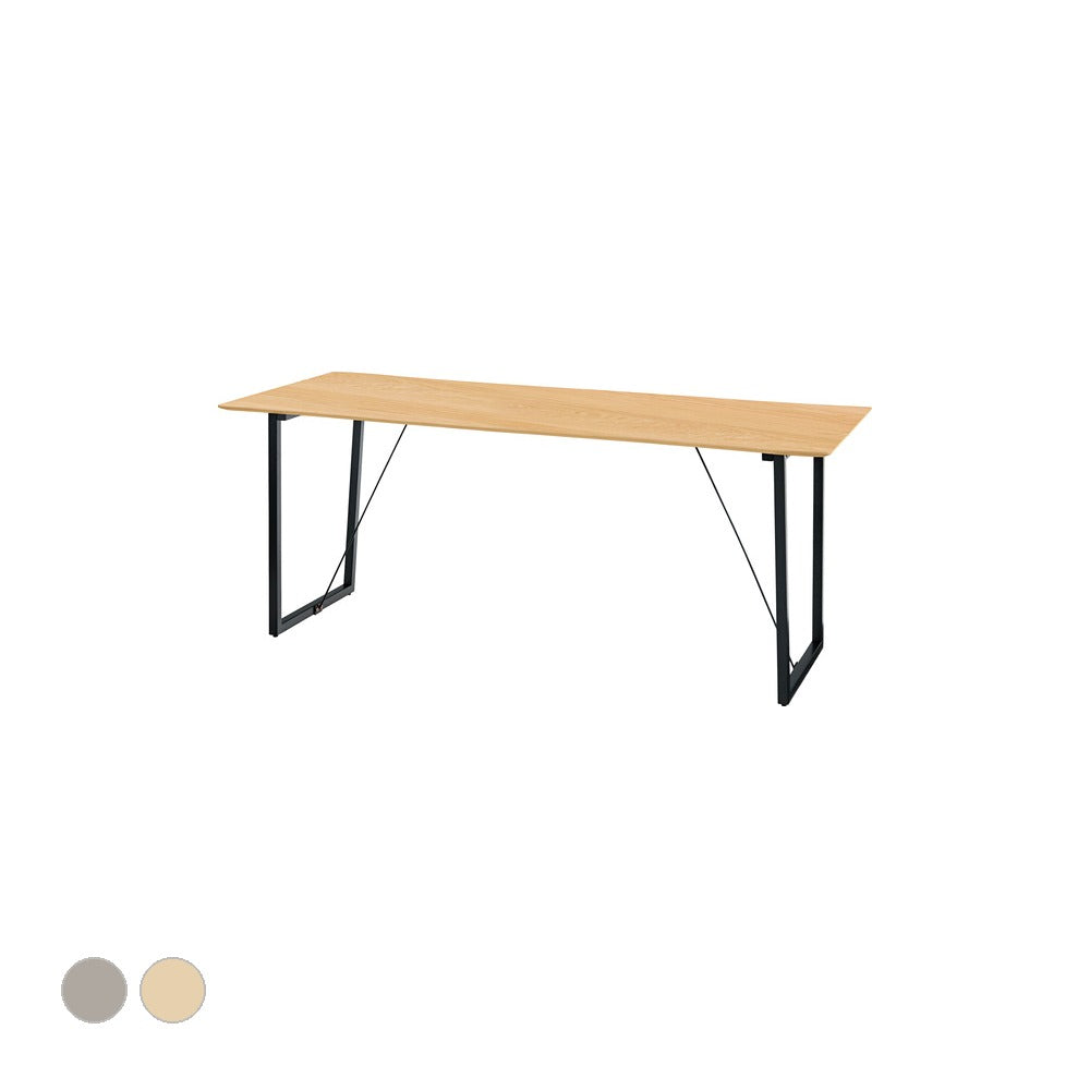 ルカ ダイニングテーブル 幅180×奥行80×高さ73cm ダイニング家具 オーク ウォールナット