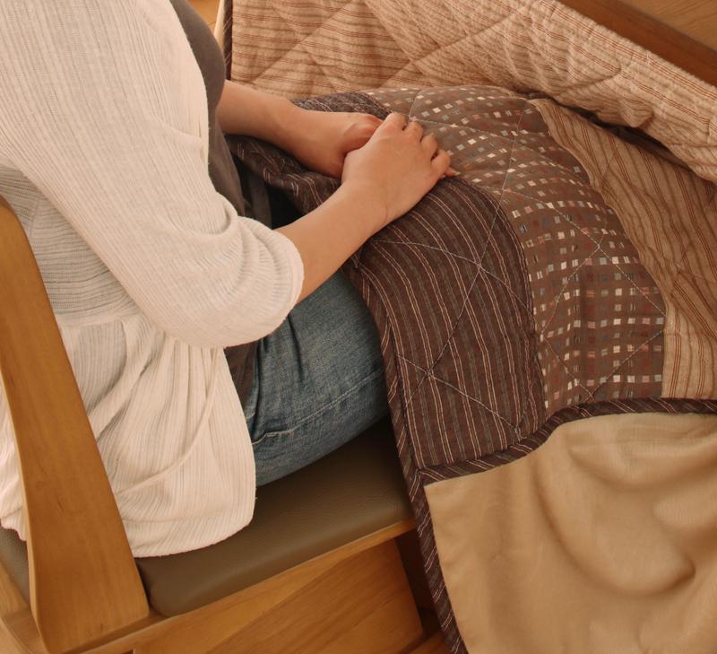 こたつ しじら織りダイニングこたつ掛布団 紫月 しづき こたつ用掛け布団 4尺長方形 こたつテーブル