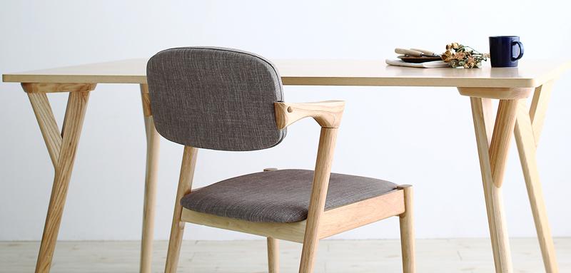 ダイニングセット 北欧ナチュラルモダンデザイン天然木ダイニングセット Wors ヴォルス W140