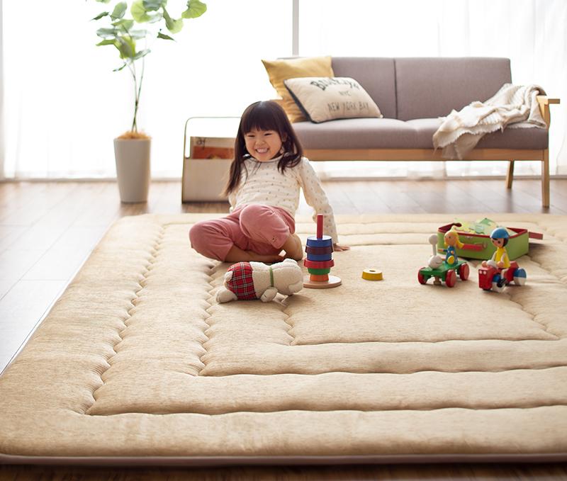 ラグ 厚み40mmのふっくら厚敷きクッションラグ Vermeer フェルメル 130×190cm