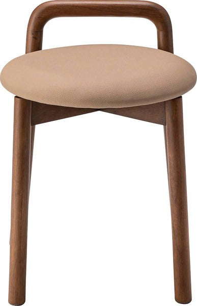 スツール 幅39×奥行45×高さ55cm オットマン 腰掛け ベージュ グレー 全2色 ソフトレザー