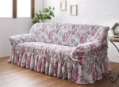 ソファー イタリア製 花柄シャーリングソファカバー Rosessa ロゼッサ 1P 伸縮