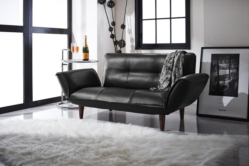 ソファー リクライニングカウチソファ レザータイプ Esta エスタ 2P ローソファー