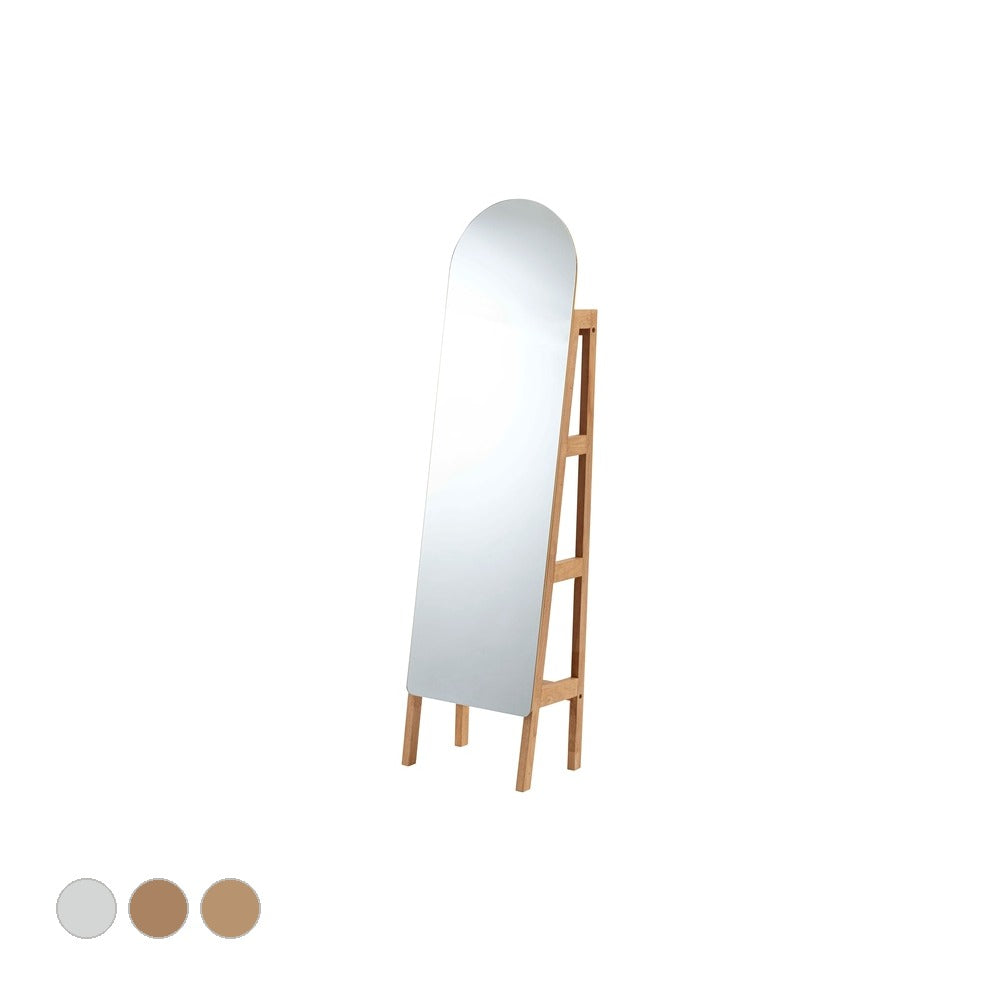 収納付きミラー 幅40×奥行28.5×高さ152cm ミラー ミラ