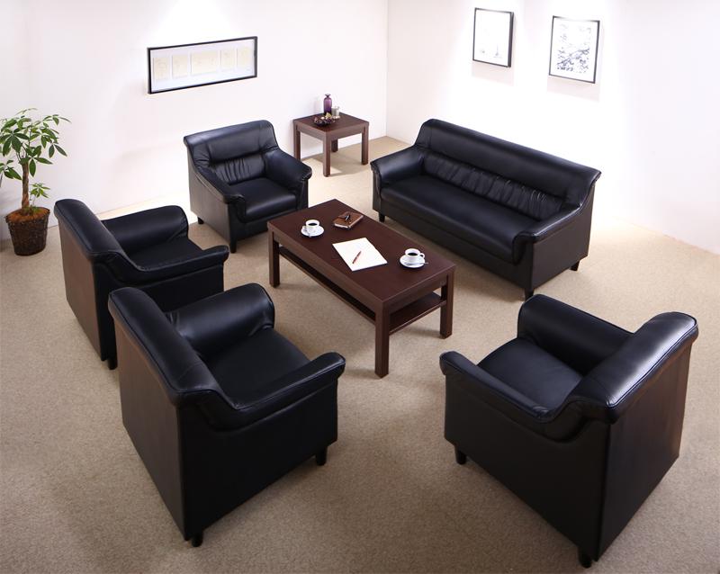 ソファ 条件や目的に応じて選べる 重厚デザイン応接ソファセット Office Road 4点セット