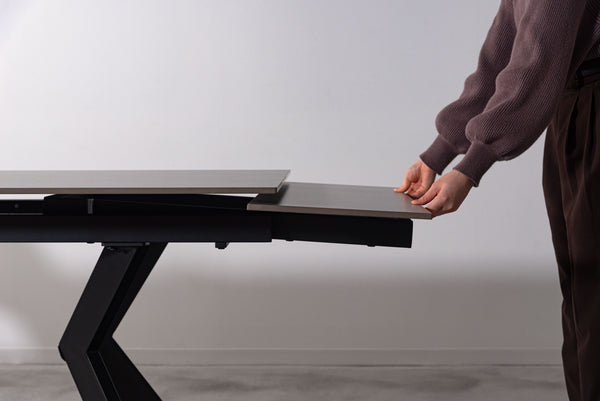 エクステンションテーブル 幅200×奥行90×高さ72.5cm テーブル ローテーブル 北欧 グレー