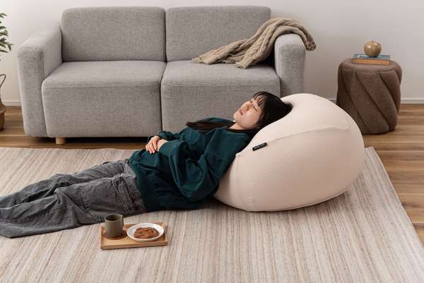 ビーズクッション 幅67×奥行67×高さ41cm 日用品 1人掛け 一人掛け 1P 完成品 組立不要