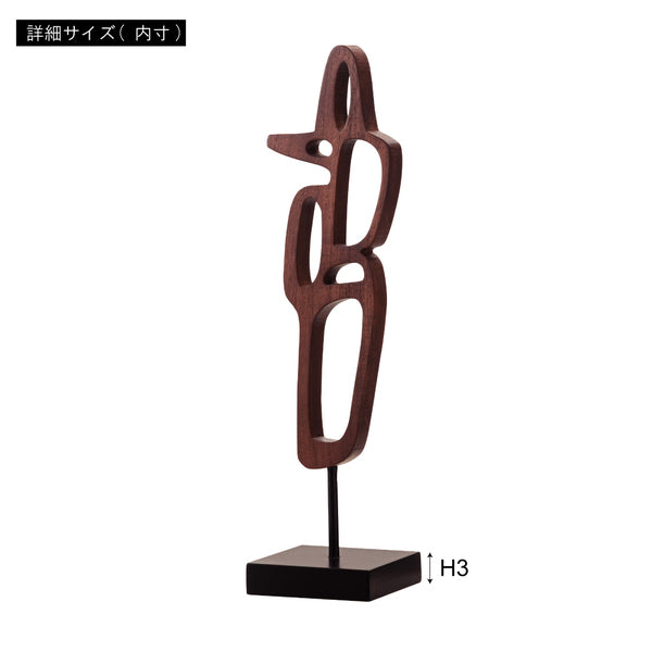 オブジェ 幅13×奥行13×高さ53cm ベースオブジェ 完成品 組立不要 OBJ-12 繊維板