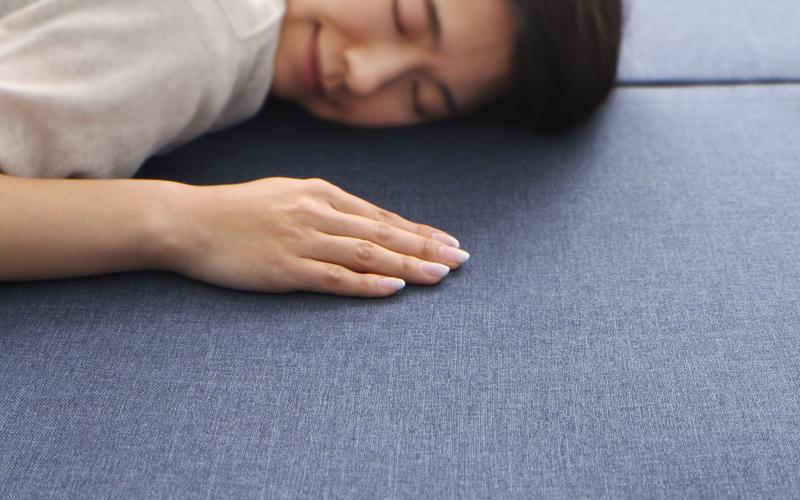 ソファー 年中清潔 フロアソファになる洗えるクッションラグ 小 200×174cm 三つ折り