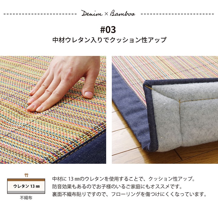 キッチンマット リオ 丸巻 90X180 90×180cm ラグマット カーペット ラグ 絨毯