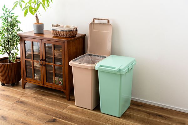 ダストボックス ワンハンドトラッシュカン45L 日用品 幅34.1×奥行45×高さ57.5cm