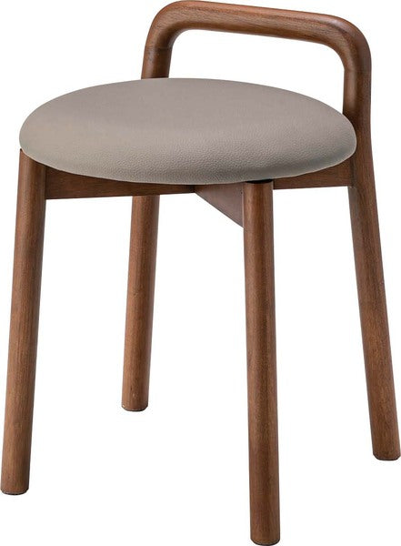 スツール 幅39×奥行45×高さ55cm オットマン 腰掛け ベージュ グレー 全2色 ソフトレザー