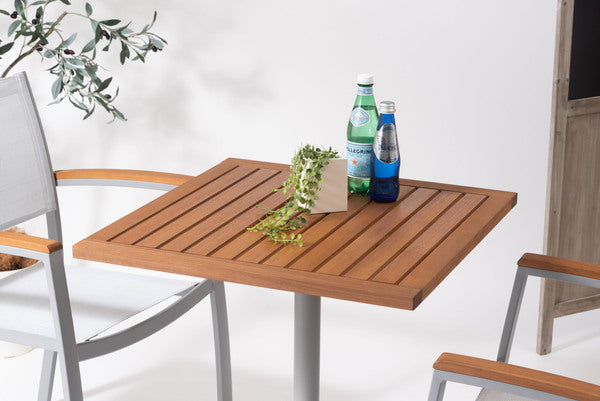 オリー カフェテーブル 幅61.5×奥行61.5×高さ74cm リビングテーブル ブラック グレー