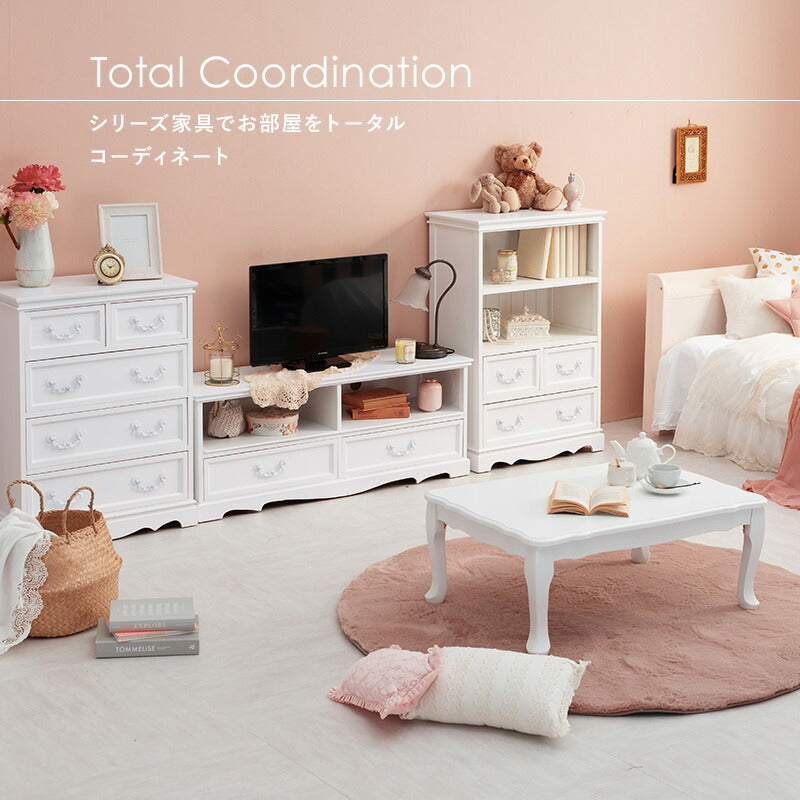 チェスト チェスト-MCH-クリスタル取っ手 50×33.5×91cm 衣類収納 引き出し付き