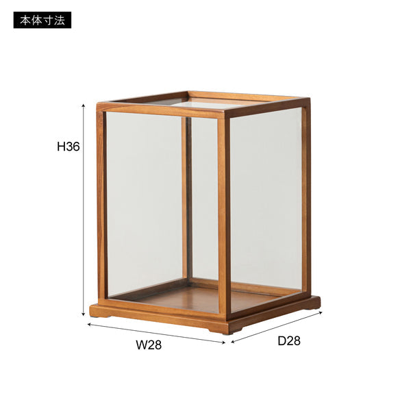 クラシックショーケース 幅28×奥行28×高さ36cm 日用品 完成品 組立不要 ショーケース 上品