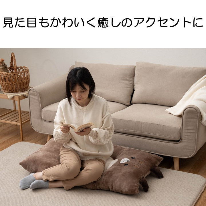 ぬいぐるみ 26AWコタン ミケネコ ナガザブトン 60X110 60×110×10cm 日用品