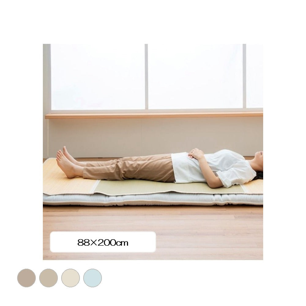敷パッド バングラス 88×200×0.2cm 日用品 寝具 使用中のズレを軽減してくれます