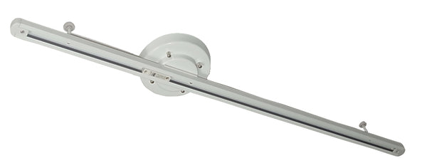 ライト 簡易取り付け式スライドダクトレール 幅102.5×奥行18.5×高さ8cm 日用品 完成品