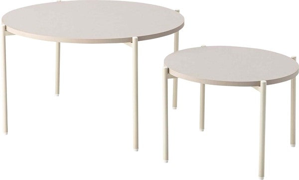 ラウンド ネストテーブル 幅40×奥行40×高さ28cm テーブル