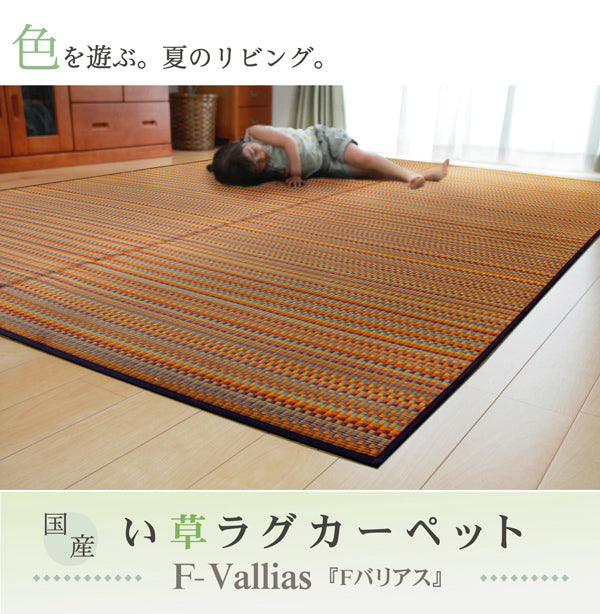 ラグ Fバリアス 普通版長方形 BR 191X250 191×250cm ラグマット カーペット