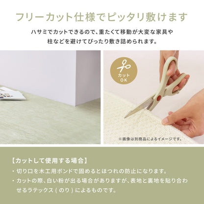 ラグ カーペット 江戸間1帖 ペットにやさしい平織カーペット ラウム 88×176cm 絨毯