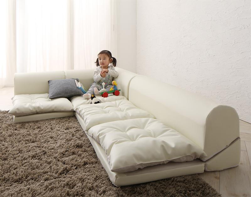 ソファー フロアコーナーソファ Populs ポプルス 1P ローソファー フロアソファー