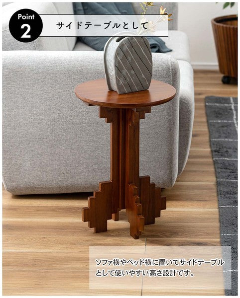 ピクセル サイドテーブル 幅36×奥行36×高さ53cm ナイトテーブル ベッドサイド ソファサイド