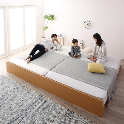 マットレス シングル お客様組立 高さ調整可能国産すのこファミリーベッド Mariana マリアーナ