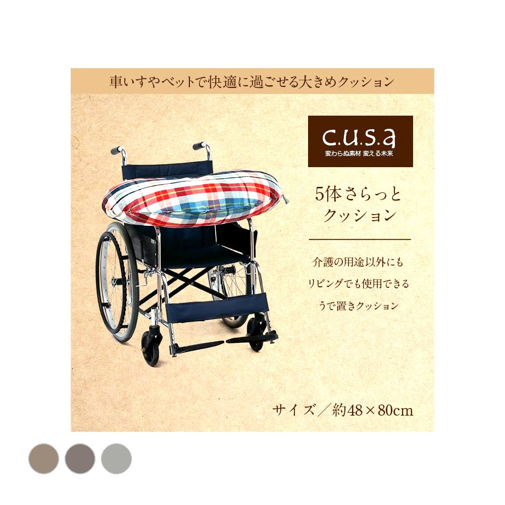 P五体さらっと AZ 48×80cm 日用品 クッション クッション・座布団