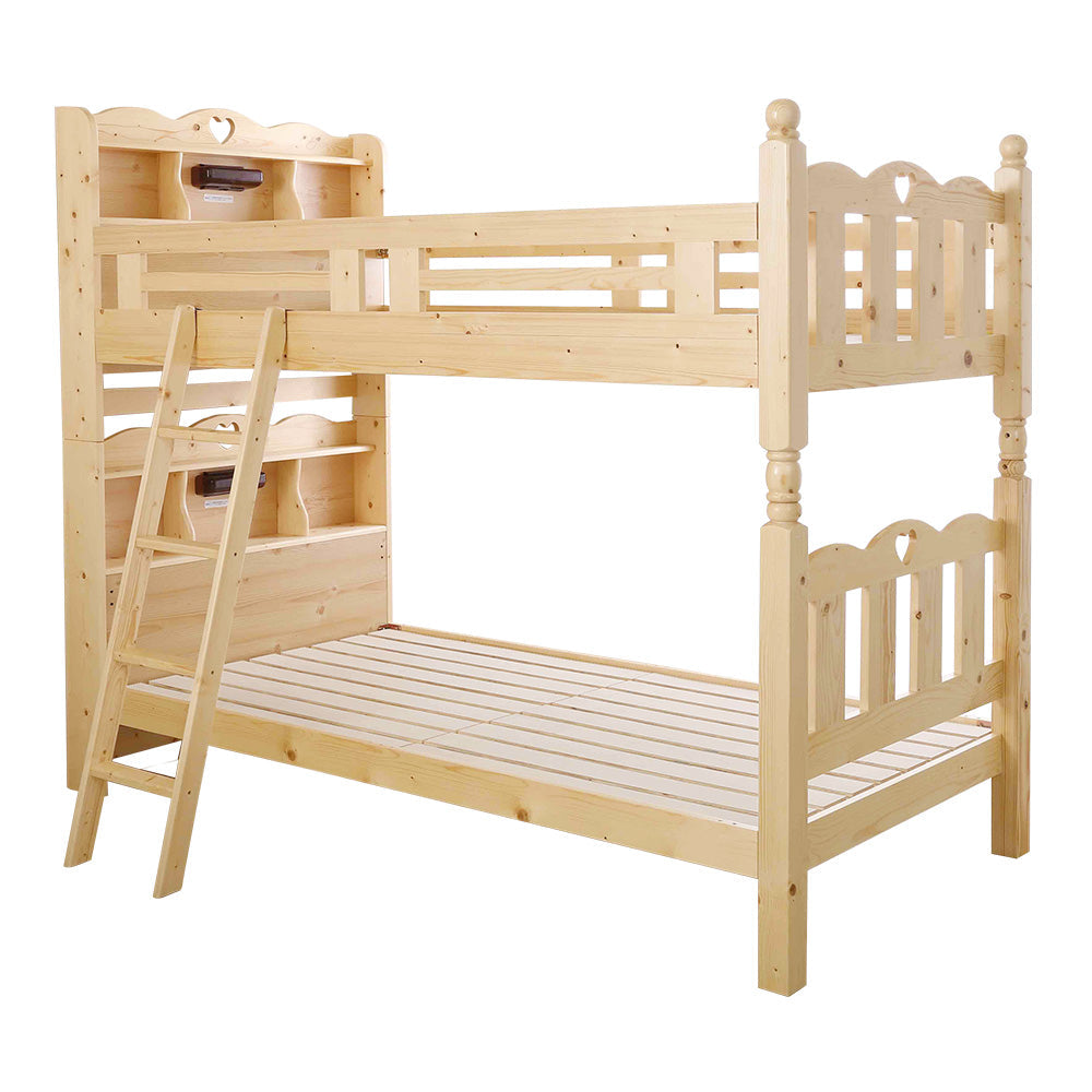 耐震仕様のすのこ2段ベッド (ベッド すのこ 2段) 2段ベッド 二段ベッド 省スペース 全2色