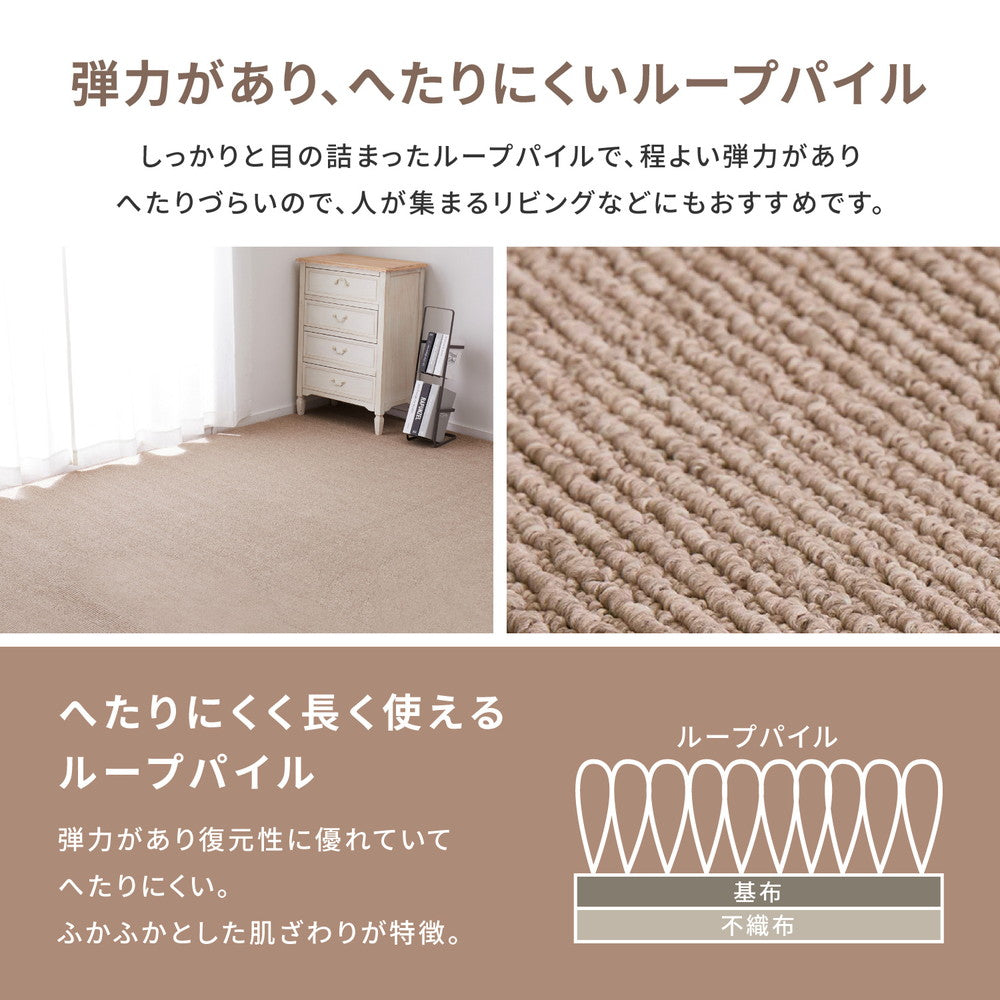 ラグ カーペット 江戸間3畳 ペットにやさしい抗菌カーペット ステラ 176×261cm