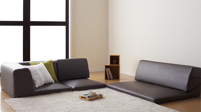 ソファー フロアコーナーソファ Welg ヴェルグ 1P+2P+コーナー ローソファー 1P