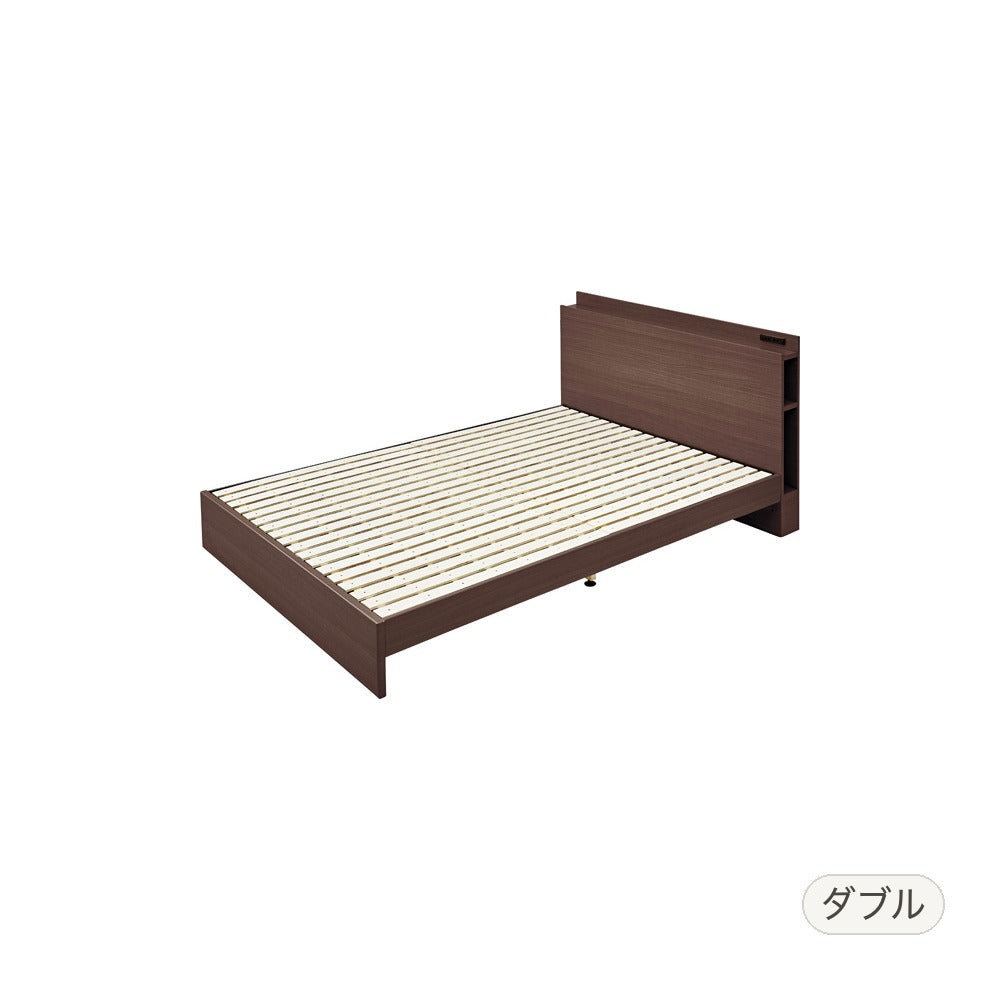 ダブルベッド 幅142×奥行207×高さ75cm ベッド ベット