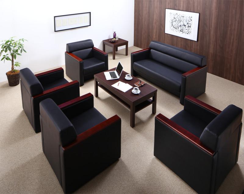 ソファー 条件や目的に応じて選べる高級木肘デザイン応接ソファセット Office Grade