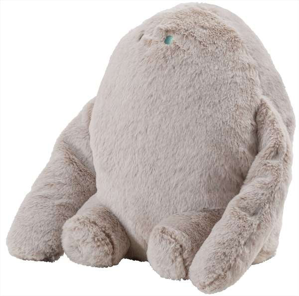 お座りクッション(イエティ) 幅21×奥行23×高さ30cm 日用品 完成品 組立不要 ベージュ