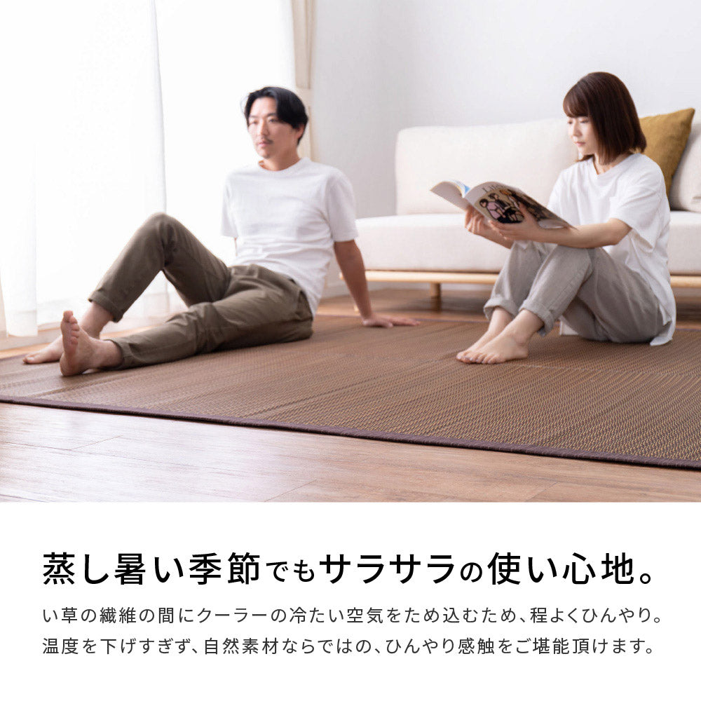 ラグ い草ラグ 南風 191×191cm ラグマット カーペット 絨毯 抗菌 消臭