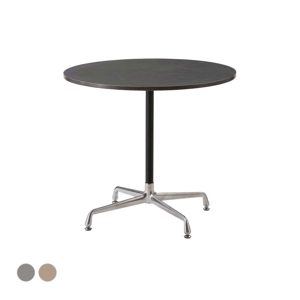 ダイニングテーブル ラウンドテーブル 幅80×奥行80×高さ72cm ダイニング家具 ダークグレー