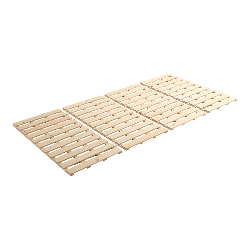 マット すのこベッド四つ折り式 檜仕様(シングル) 97x196x2.5cm 家具 インテリア 湿気