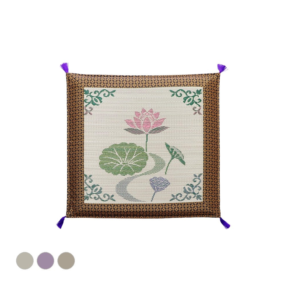蓮の花 座布団 70X70 70×70cm 日用品 日本製 布団 クッション・座布団 お盆の準備や
