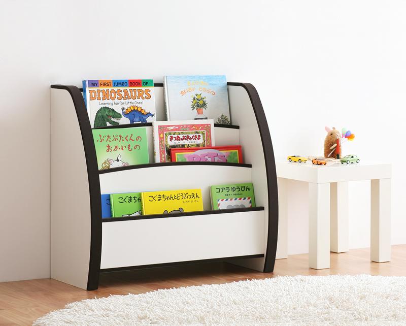 ラック ソフト素材キッズファニチャーシリーズ 絵本ラック biblio ビブリオ スリムタイプ 薄型