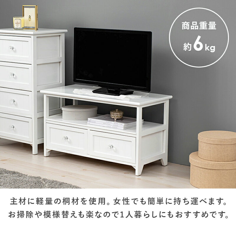 テレビ台 TV台-クリスタル 72×34×41cm スタンド ローボード TVボード AVボード